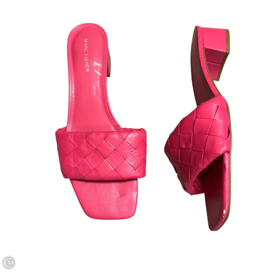Sandals Heels Block By Marc Fisher In Pink, Size: 11