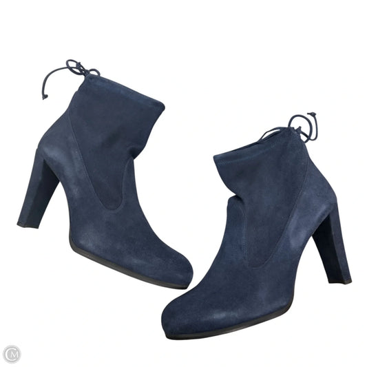Boots Designer By Stuart Weitzman In Blue, Size: 9.5