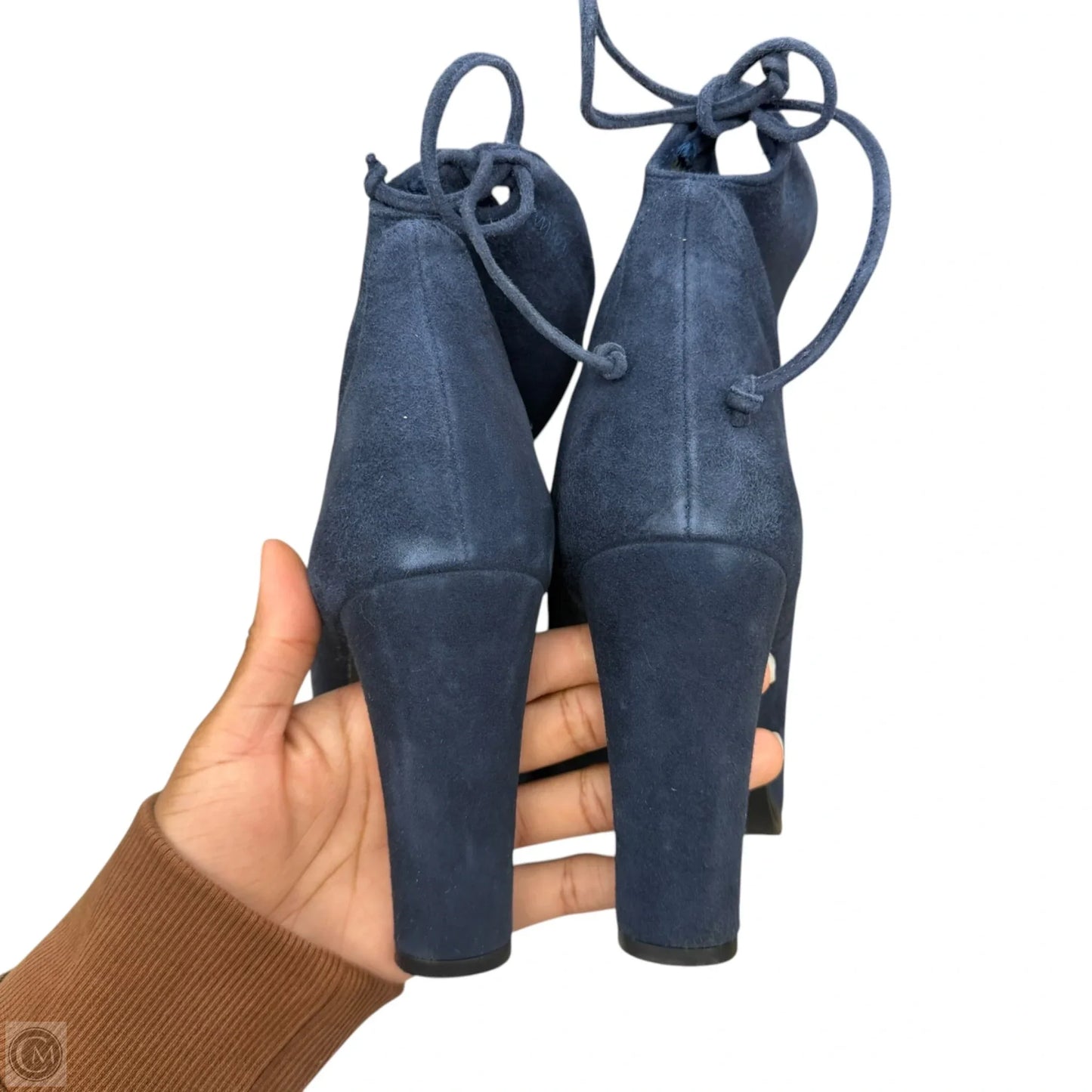 Boots Designer By Stuart Weitzman In Blue, Size: 9.5