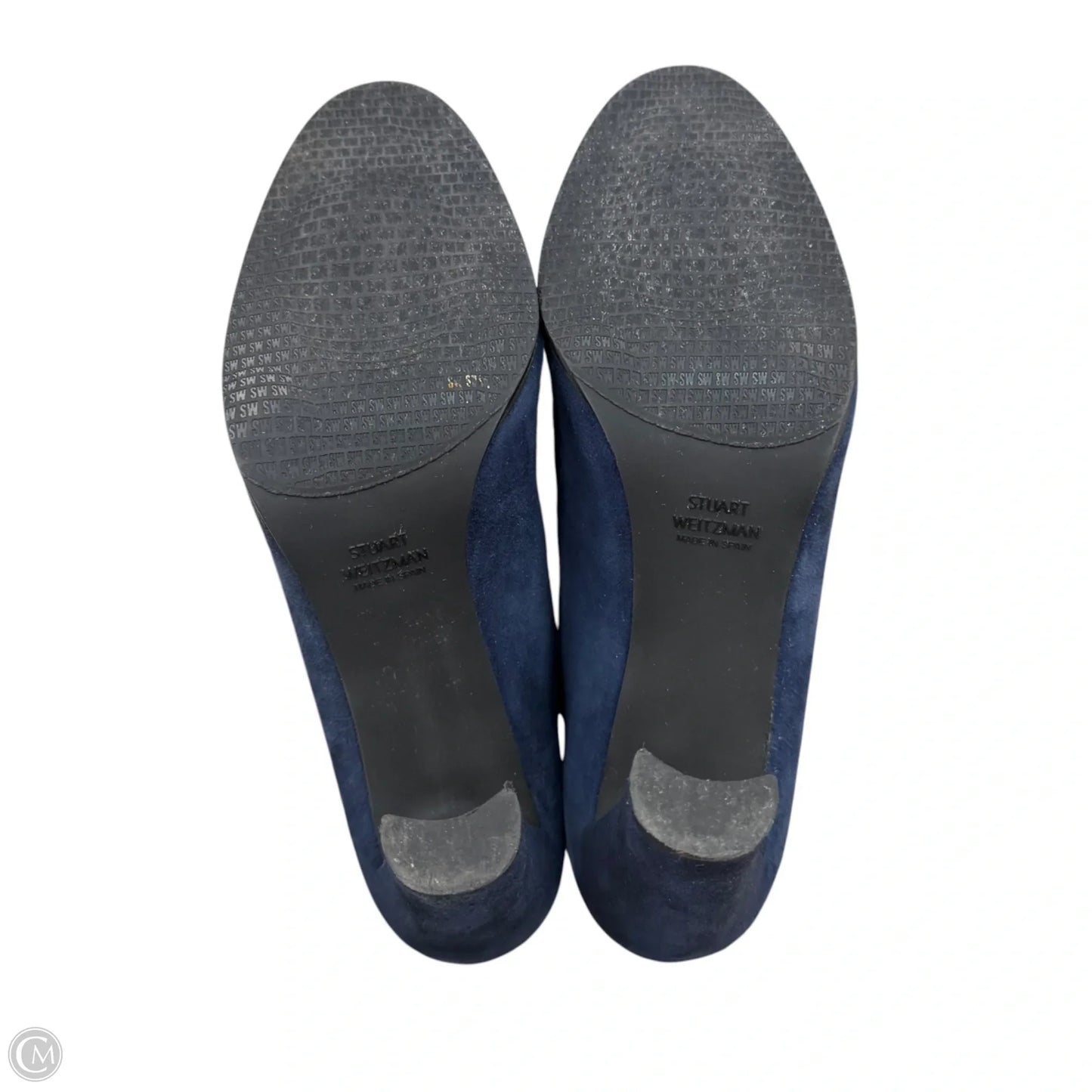 Boots Designer By Stuart Weitzman In Blue, Size: 9.5
