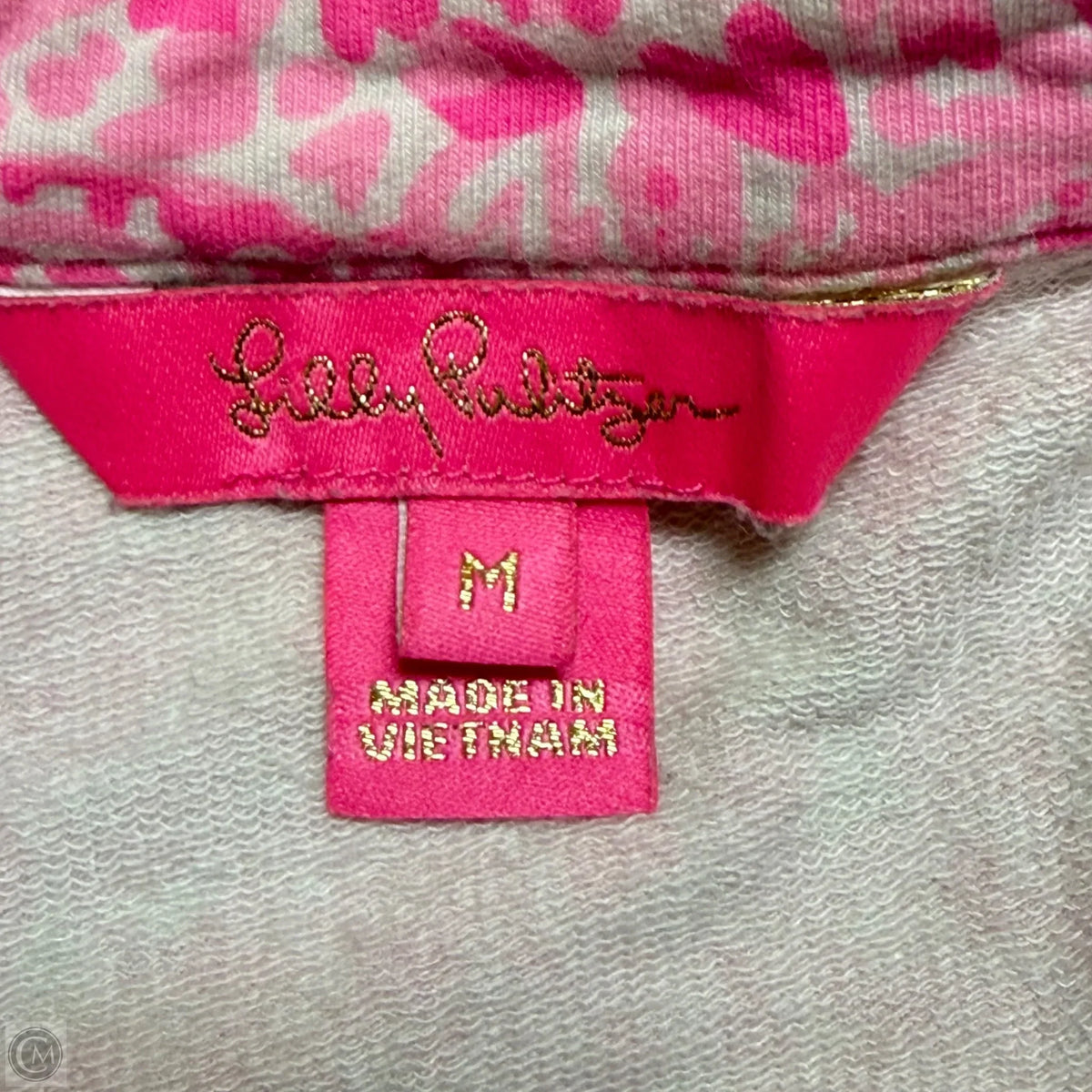 Romper Designer By Lilly Pulitzer In Pink & White, Size: M