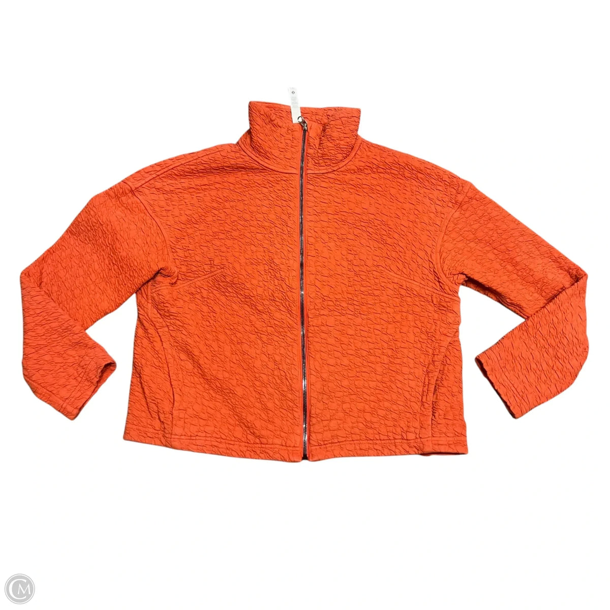 Athletic Jacket By Lululemon In Orange, Size: S