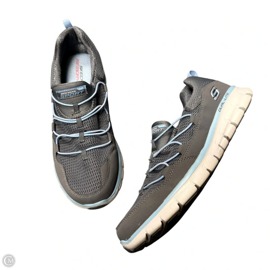 Shoes Athletic By Skechers In Blue & Grey, Size: 9