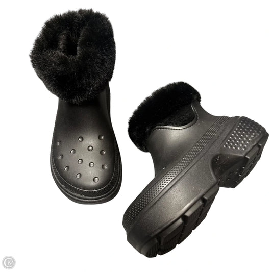 Boots Snow By Crocs In Black, Size: 9