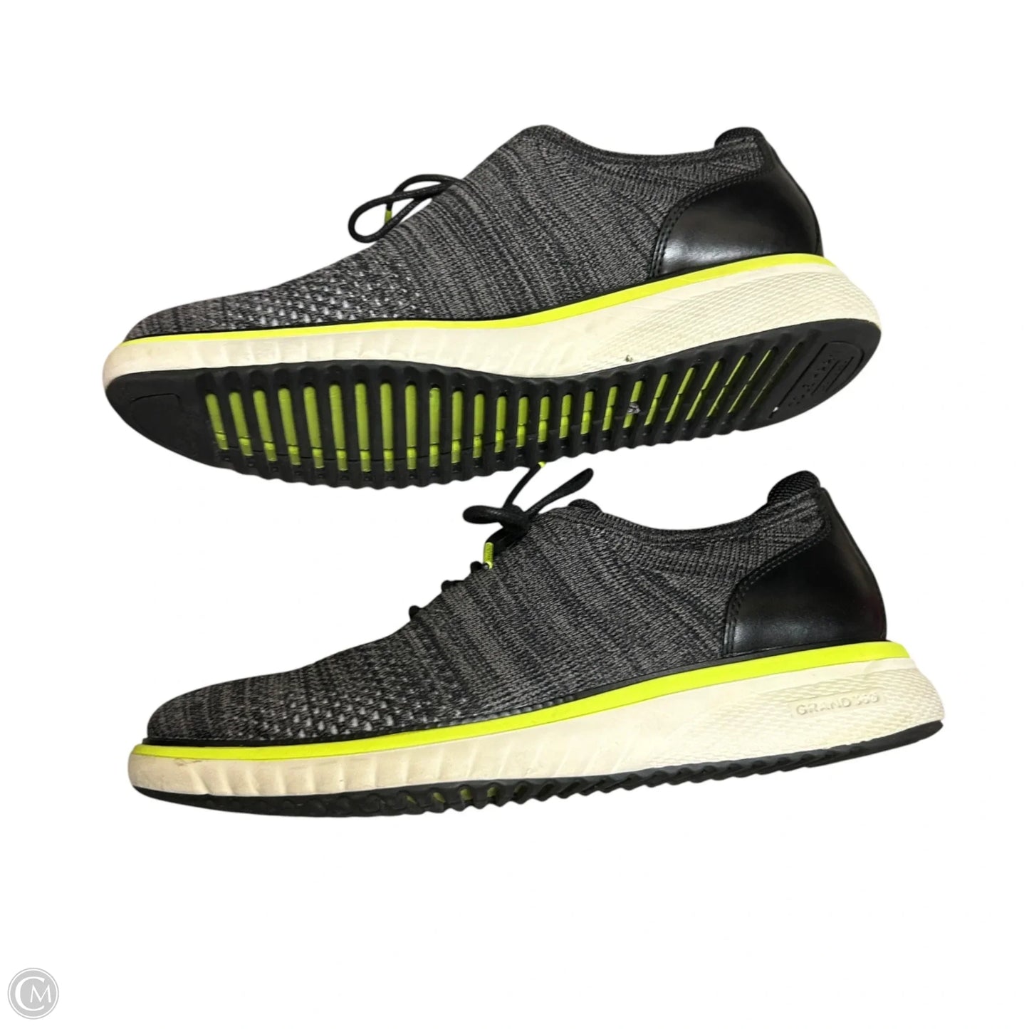 Shoes Athletic By Zero Gravity In Grey & Yellow, Size: 9.5