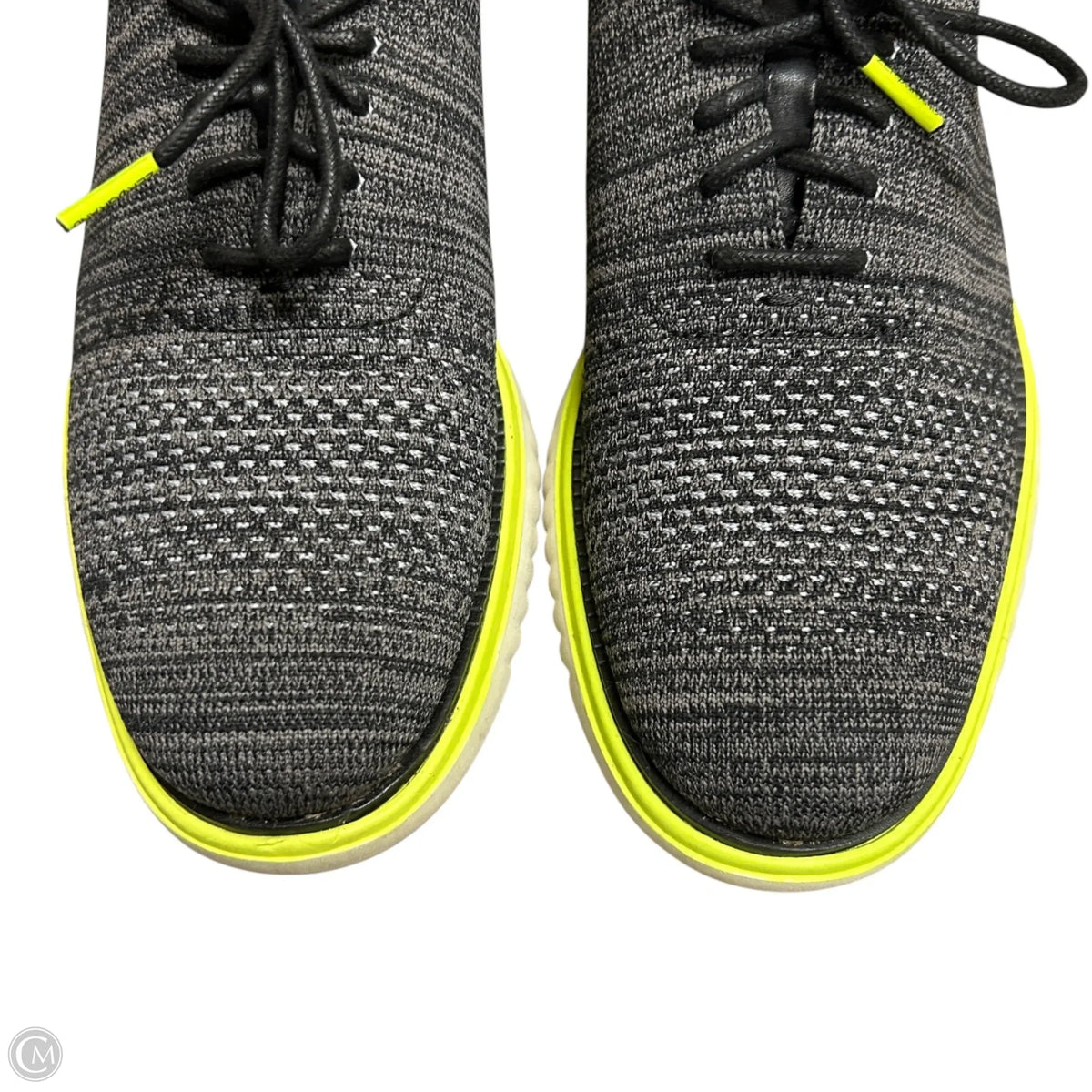 Shoes Athletic By Zero Gravity In Grey & Yellow, Size: 9.5