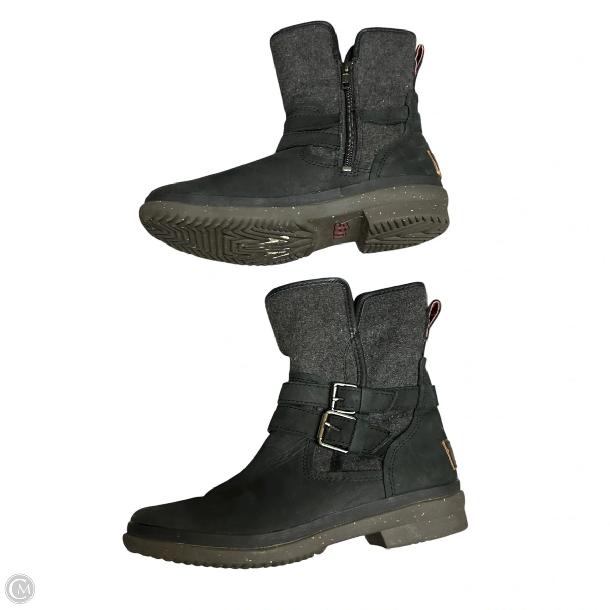 Boots Designer By Ugg In Black, Size: 6