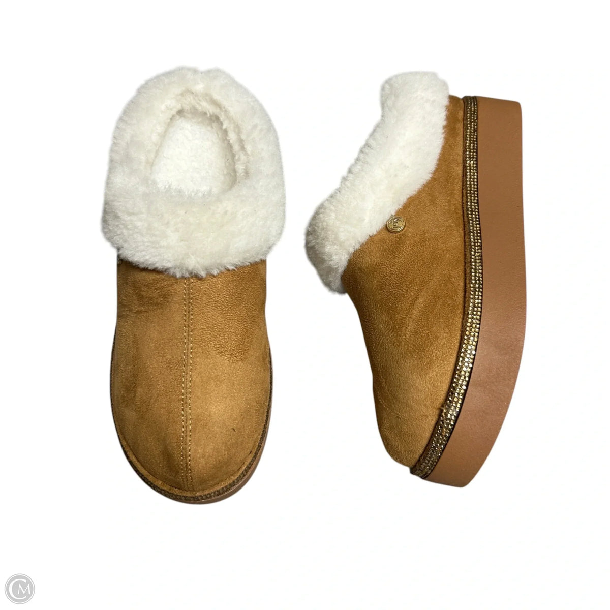Shoes Flats By Joy Joy In Brown, Size: 5