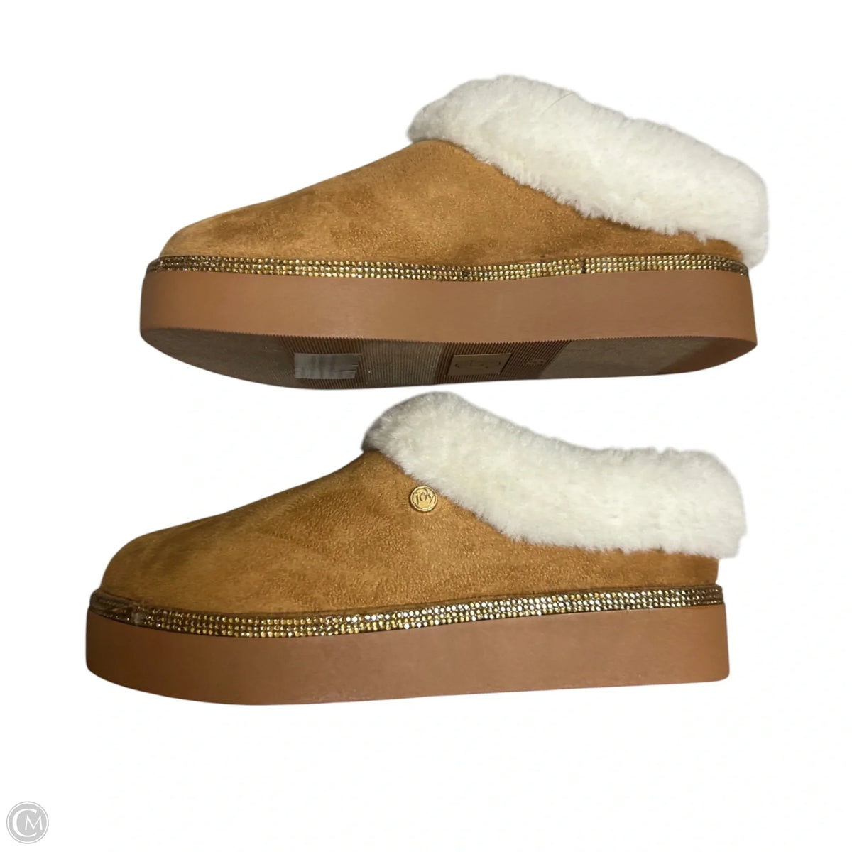 Shoes Flats By Joy Joy In Brown, Size: 5