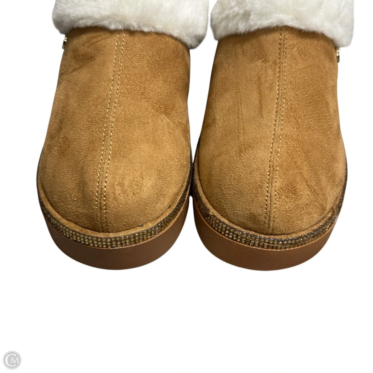 Shoes Flats By Joy Joy In Brown, Size: 5