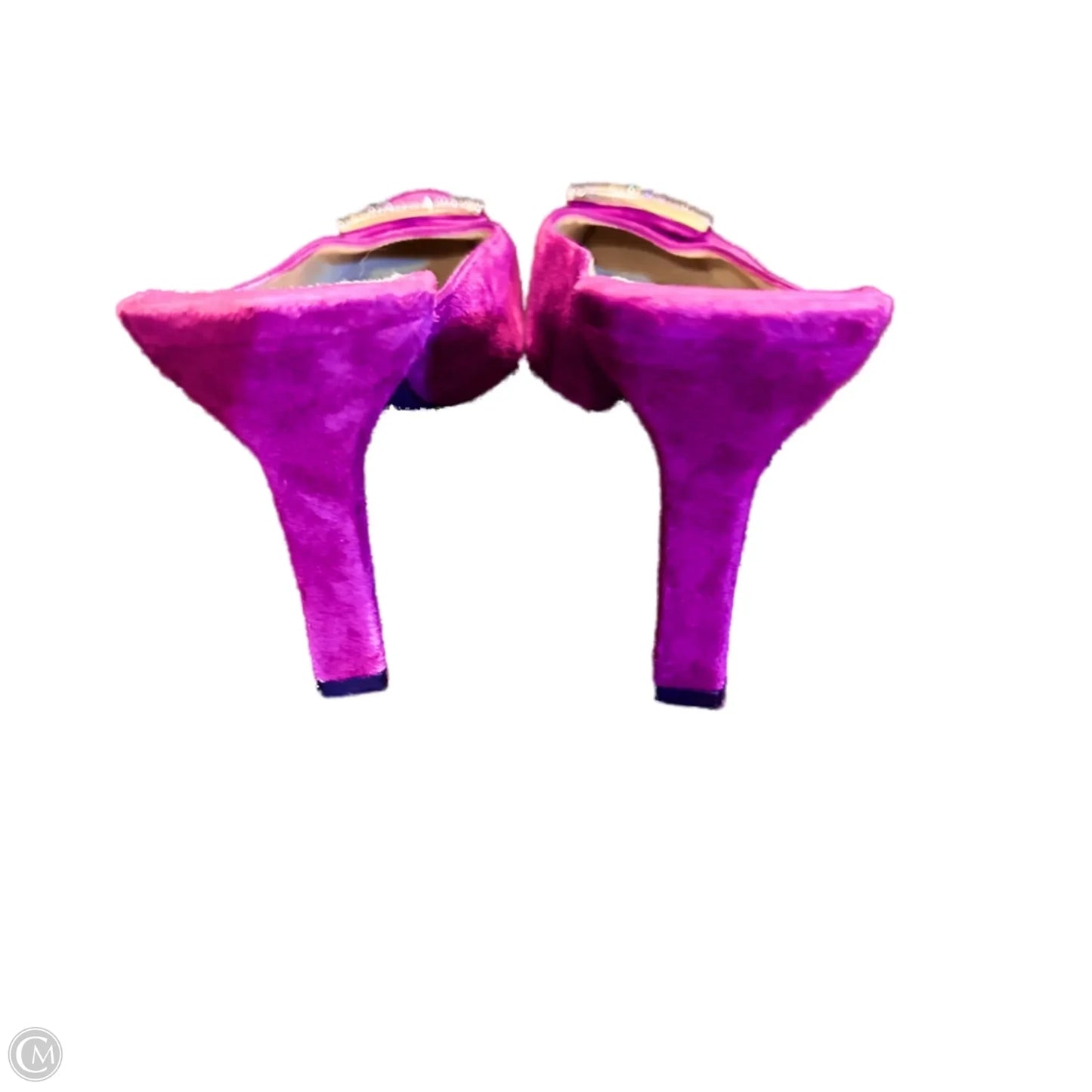 Shoes Heels Kitten By Charles Jourdan Paris In Purple, Size: 6.5