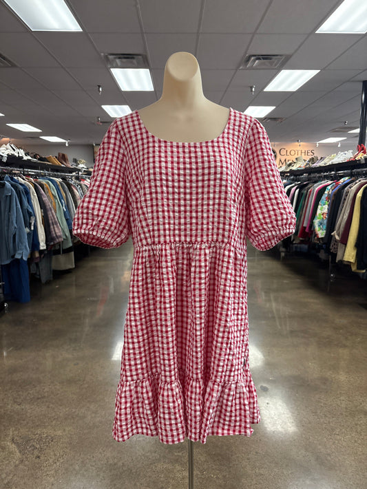 Dress Casual Short By Loft In Red & White, Size:14