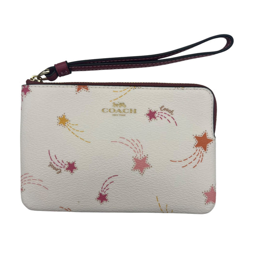 Wristlet Designer By Coach In Cream, Size:Small