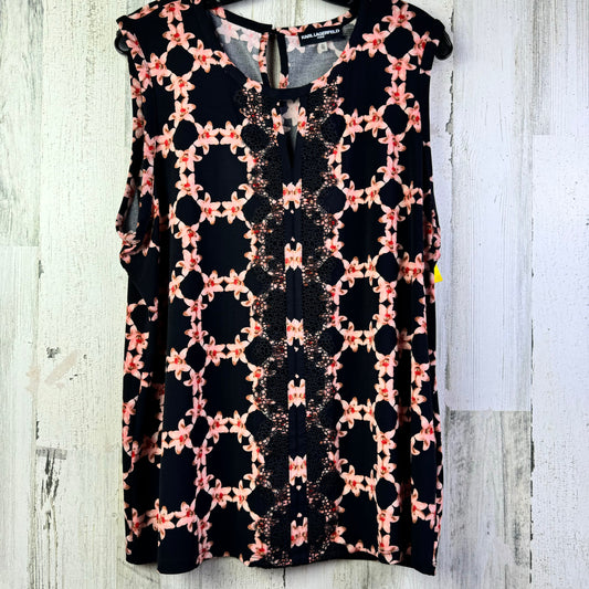 Blouse Sleeveless By Karl Lagerfeld  Size: Xl