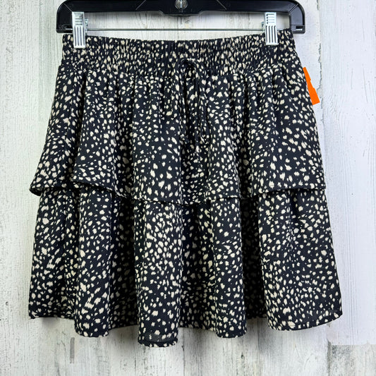 Black Tan Skirt Mini & Short Francesca's, Size 8