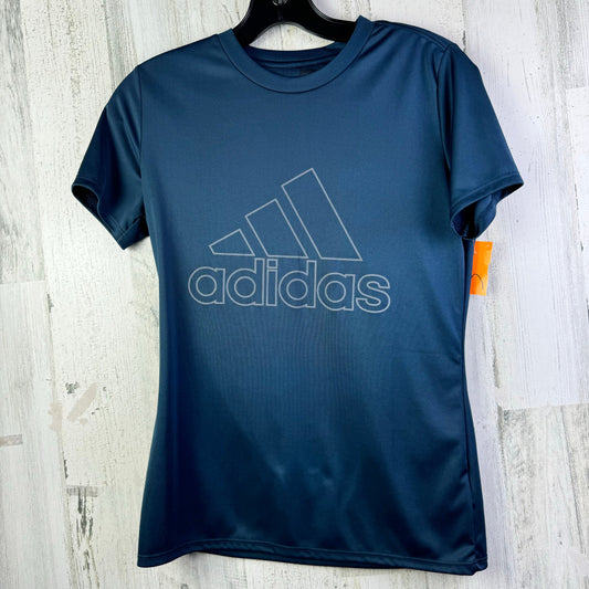 Teal Athletic Top Short Sleeve Adidas, Size S