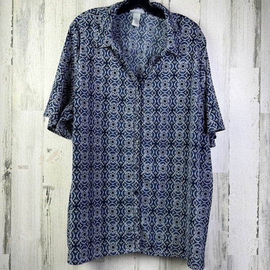 Blouse Short Sleeve By Catherines  Size: 2x