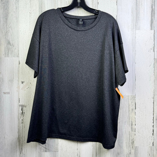 Grey Top Short Sleeve Basic Shein, Size 1x