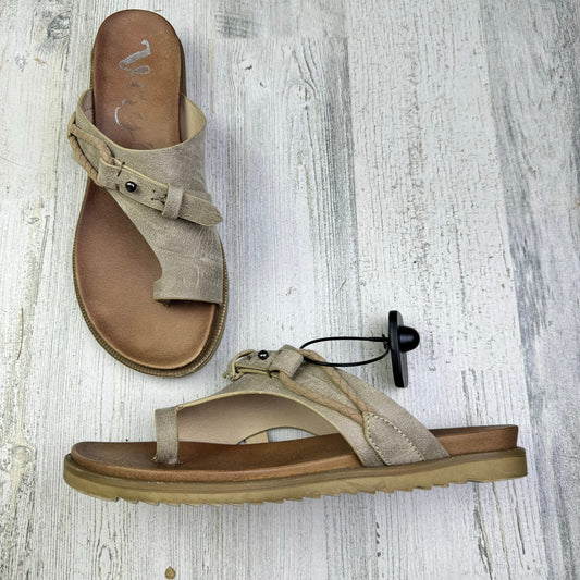 Taupe Sandals Flats Clothes Mentor, Size 8