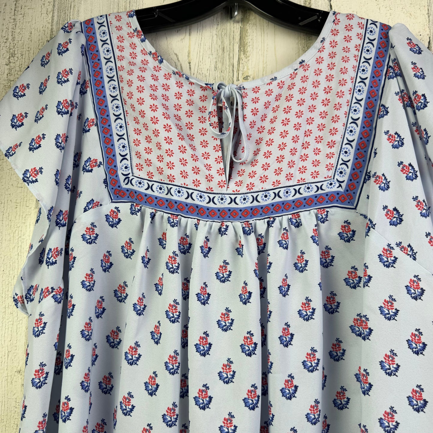 Blouse Short Sleeve By Gap  Size: L