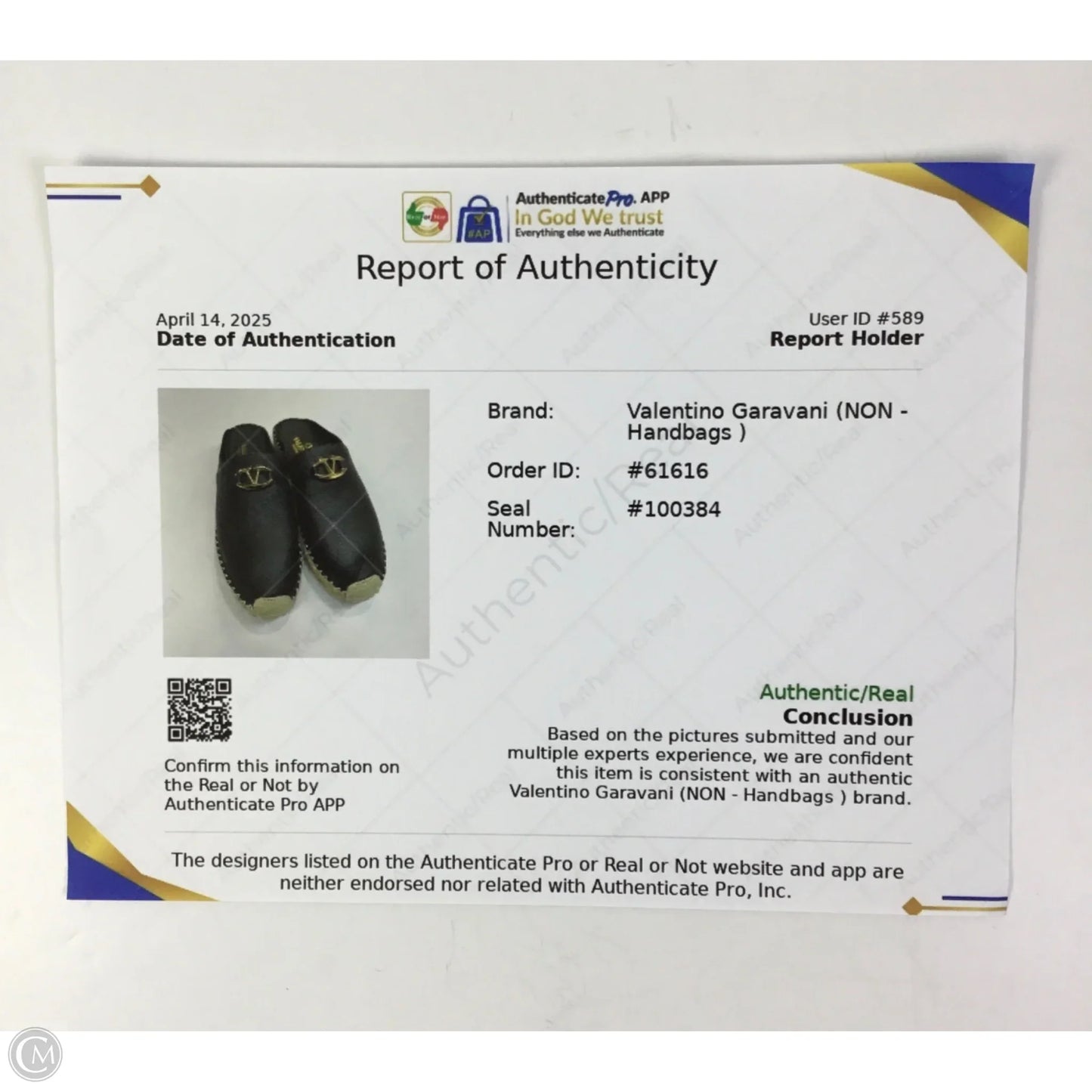 Shoes Luxury Designer By Valentino-garavani In Black & Gold, Size: 9