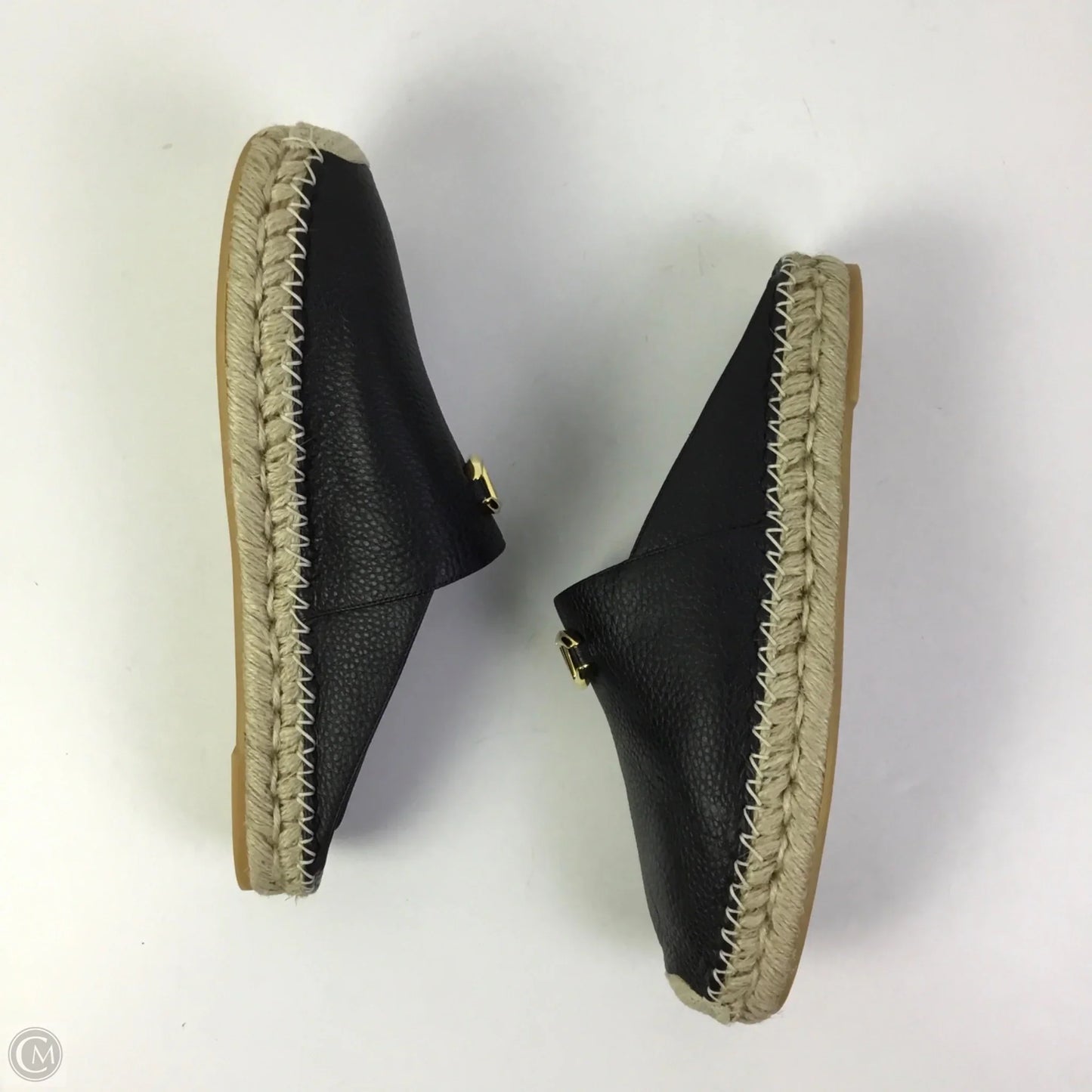 Shoes Luxury Designer By Valentino-garavani In Black & Gold, Size: 9