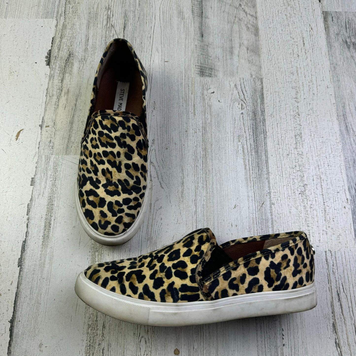 Animal Print Shoes Flats Steve Madden, Size 8