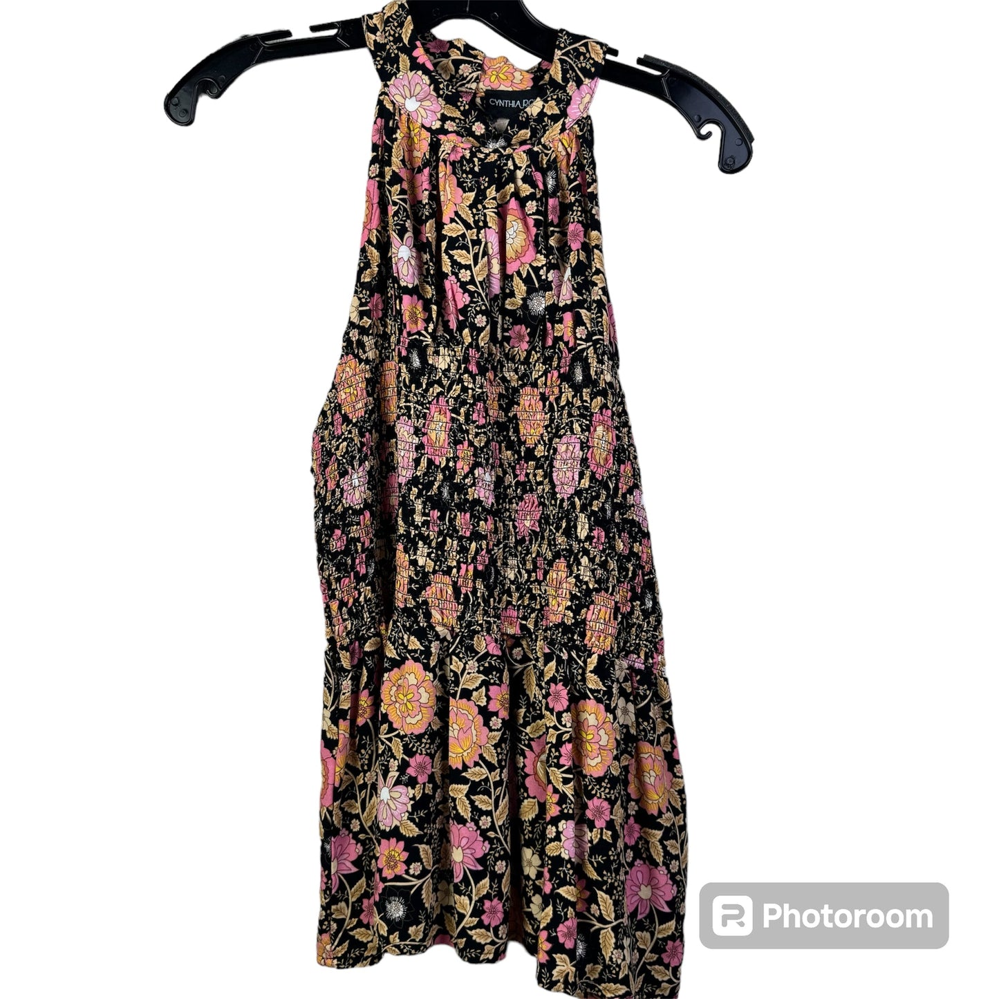 Floral Print Top Sleeveless Cynthia Rowley, Size L