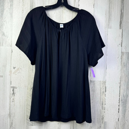 Black Top Short Sleeve Old Navy, Size Xl