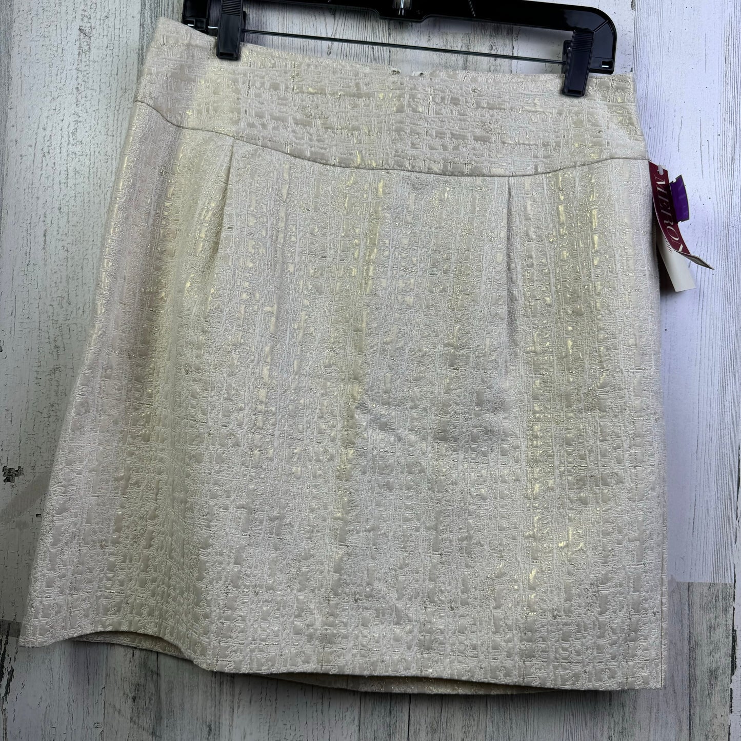 Cream Skirt Mini & Short Merona, Size 8