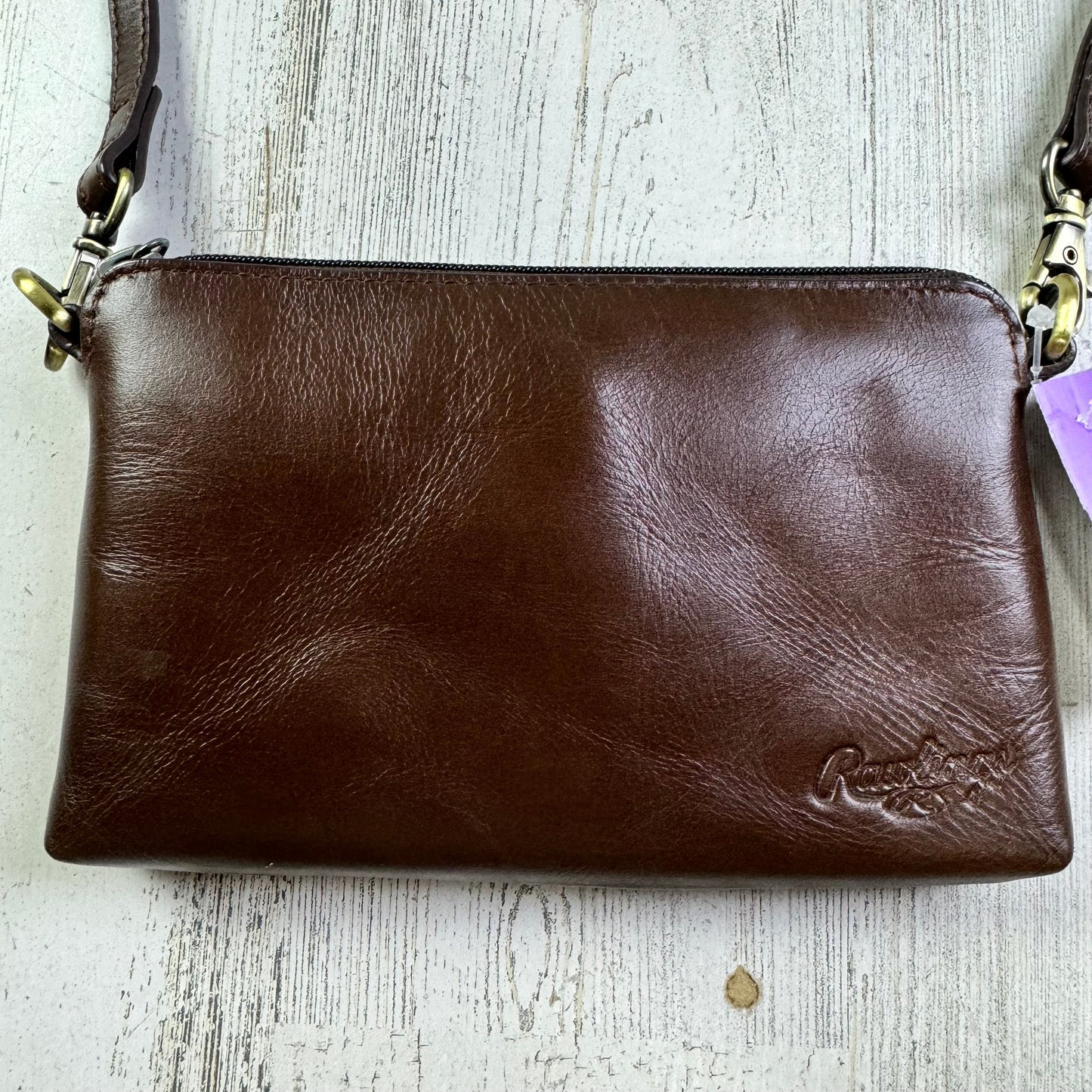 Crossbody Leather By Clothes Mentor, Size: Small