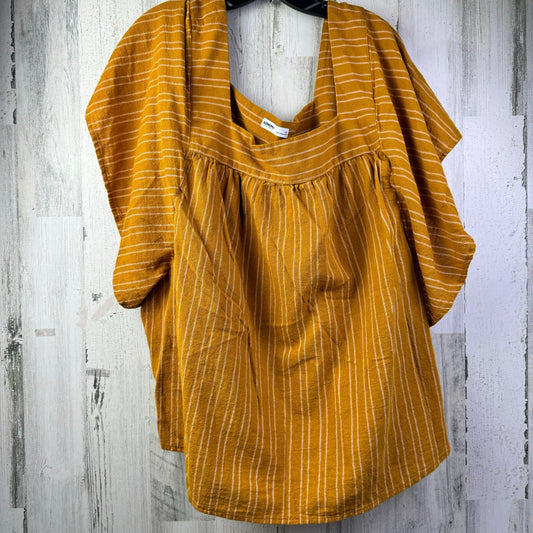 Yellow Top Short Sleeve Sonoma, Size 4x