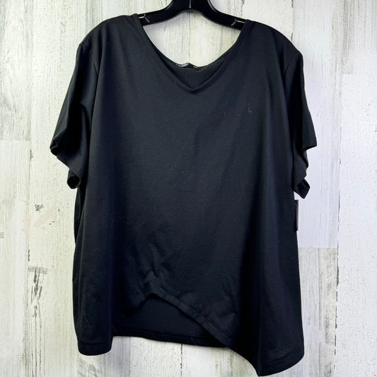 Black Top Short Sleeve Basic Shein, Size 3x