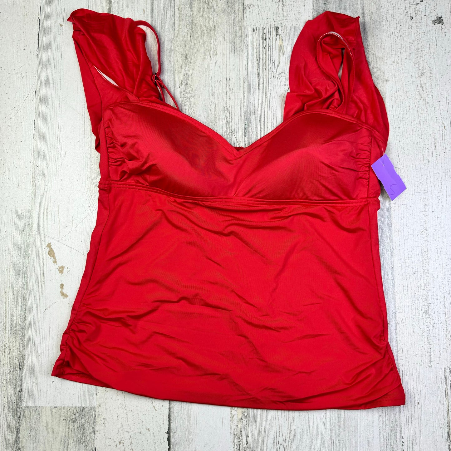 Red Swimsuit Top Kenneth Cole Reaction, Size Xl