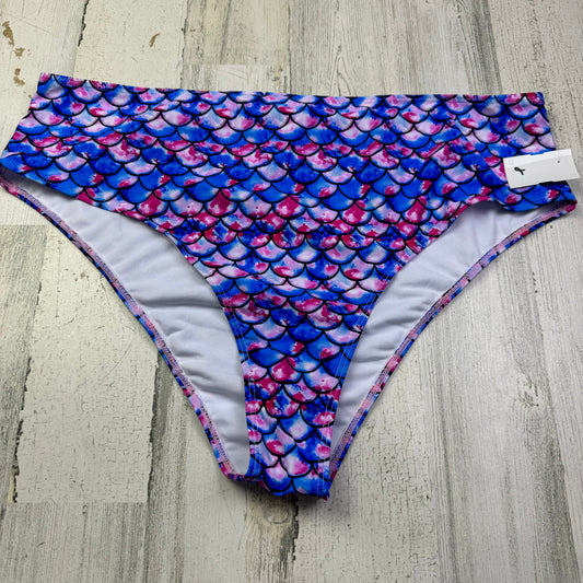 Blue & Pink Swimsuit Bottom Shein, Size 4x