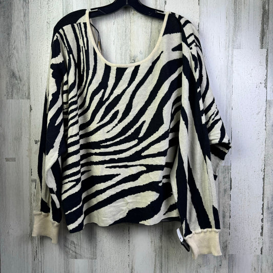 Black & Cream Sweater Daily Practice By Anthropologie, Size Xl