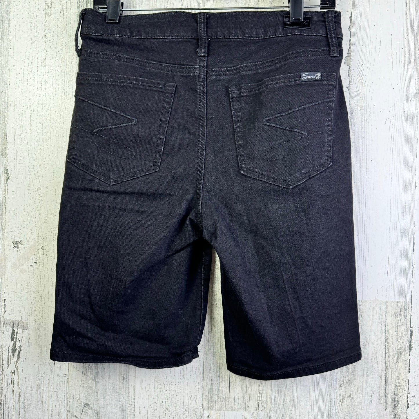 Black Denim Shorts Seven 7, Size 8