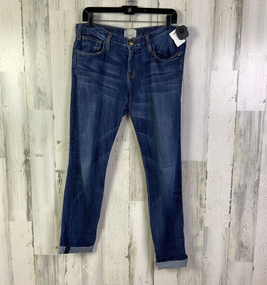 Jeans Cropped By Current/elliott In Blue Denim, Size: 6