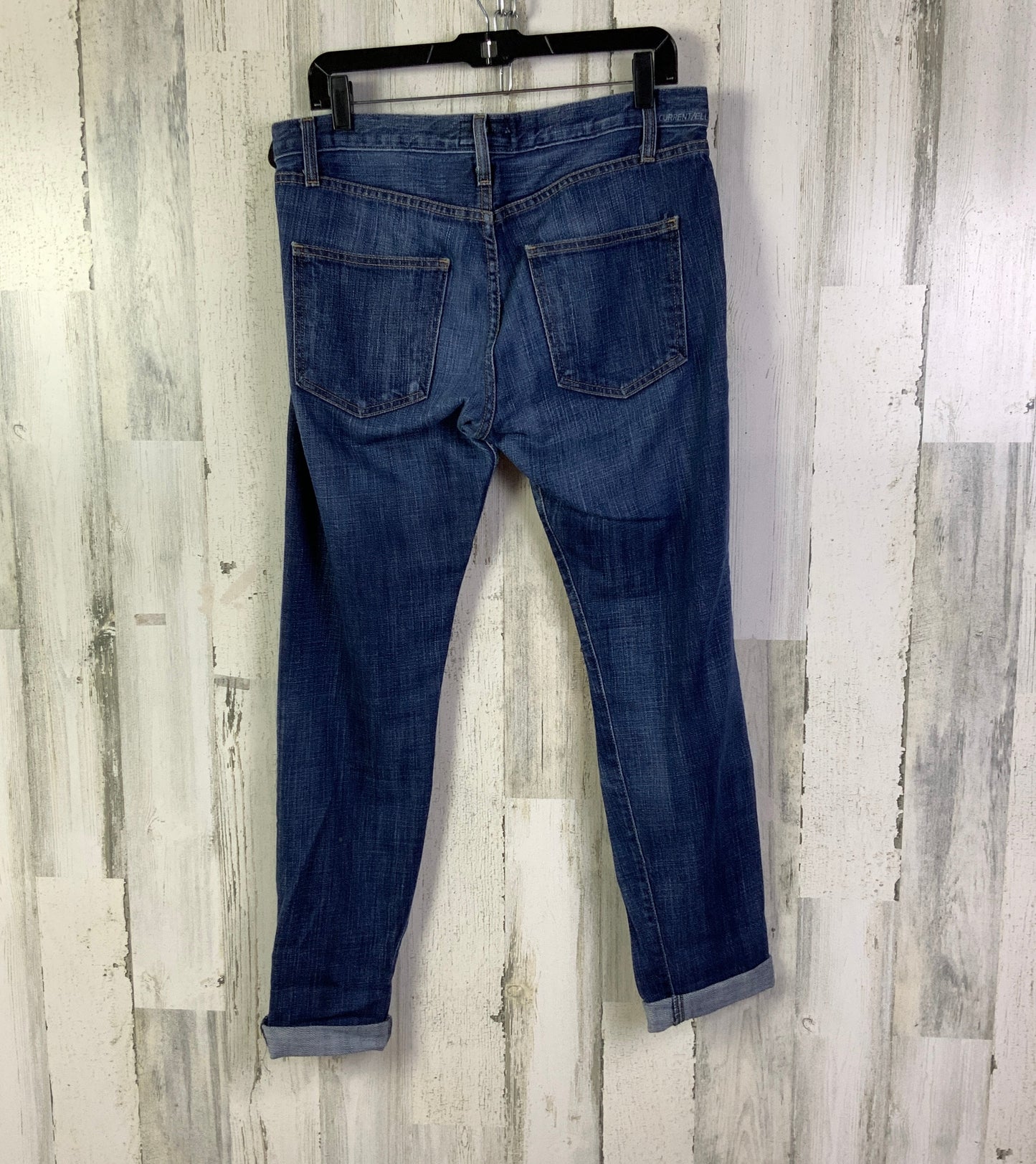 Jeans Cropped By Current/elliott In Blue Denim, Size: 6