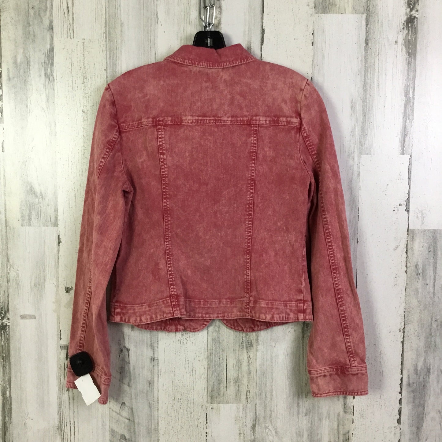 Jacket Denim By Ana In Red Denim, Size: M