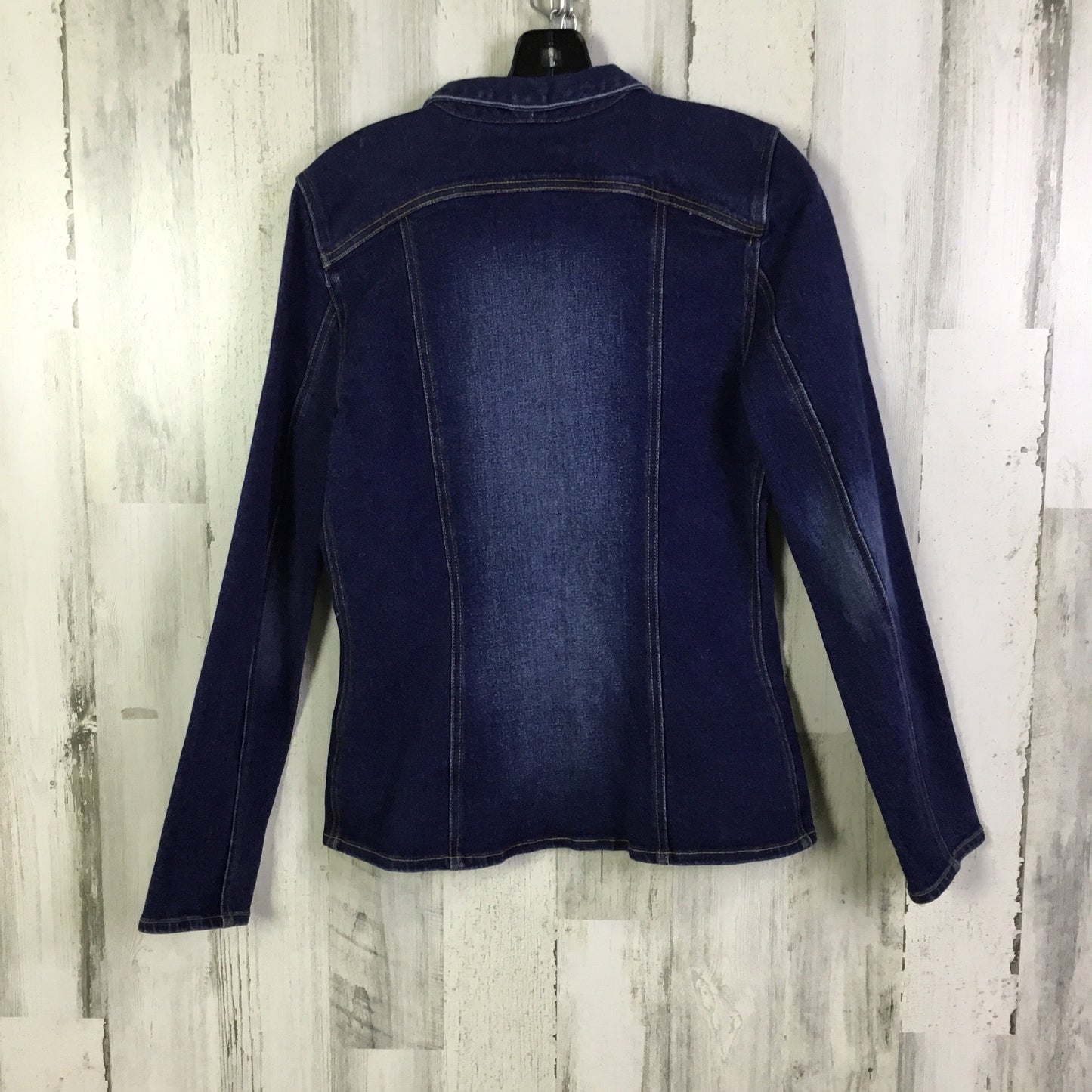 Jacket Denim By Karen Kane In Blue Denim, Size: M