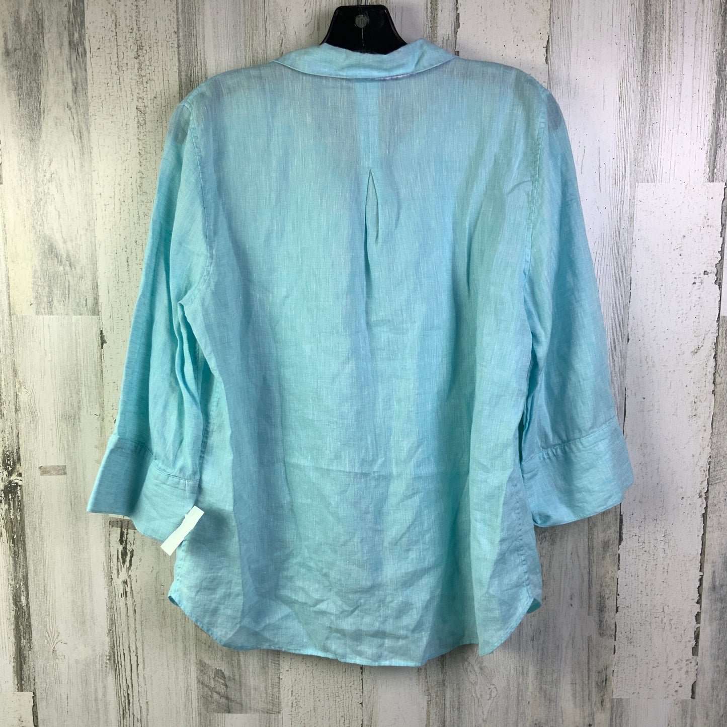 Blouse Long Sleeve By Chicos In Blue, Size: M