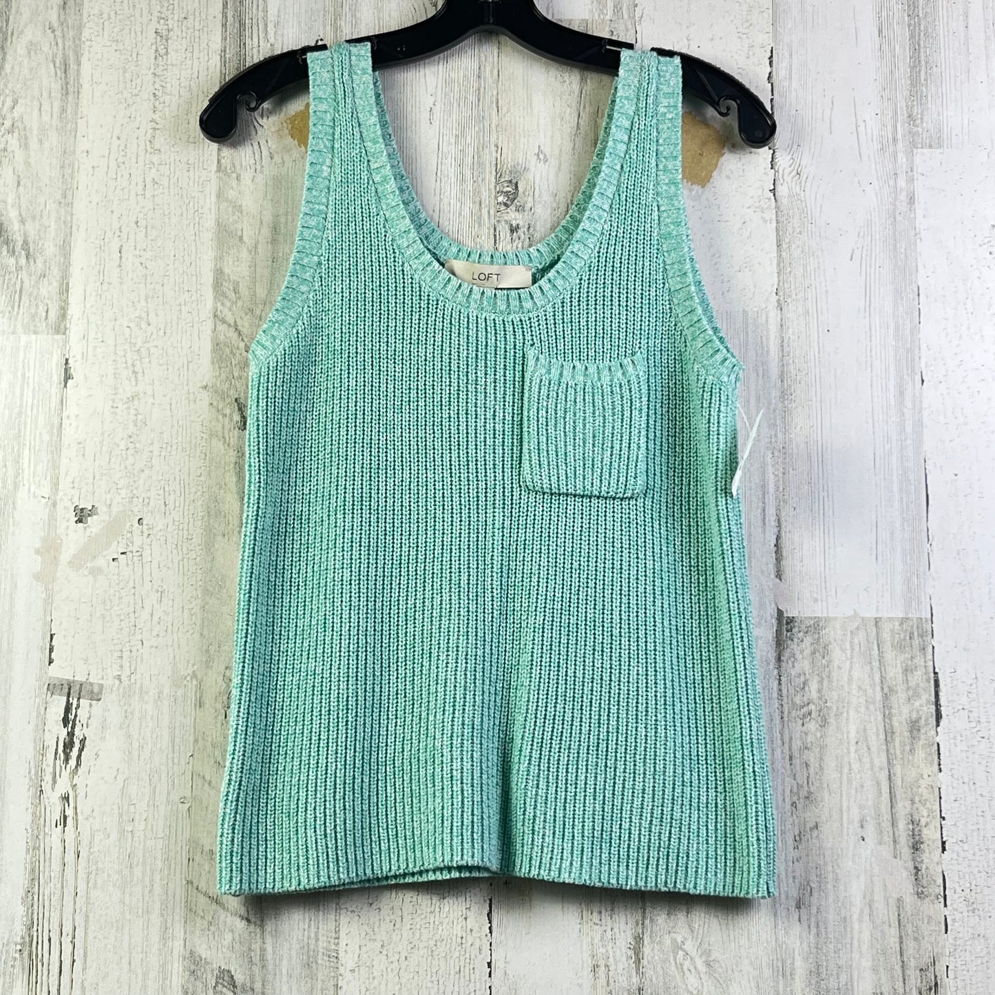 Vest Sweater By Loft In Blue, Size: M