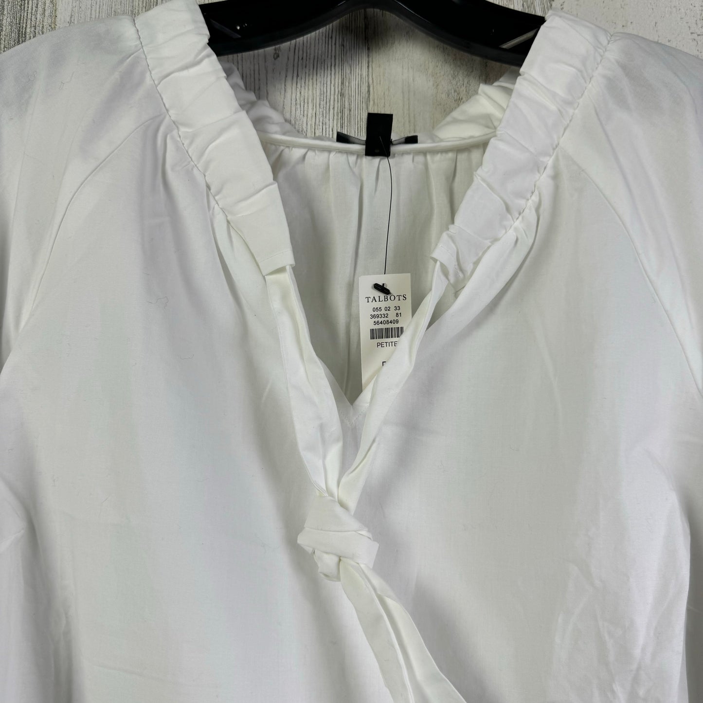 Blouse Long Sleeve By Talbots In White, Size: L