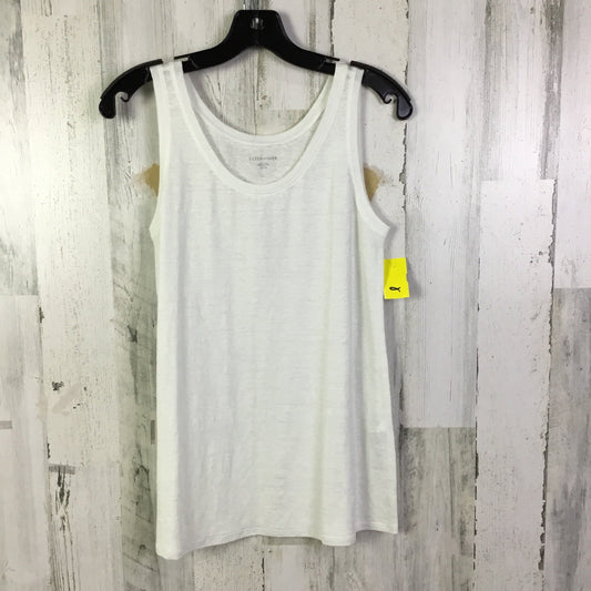 Top Sleeveless Basic By Eileen Fisher In White, Size: Xs