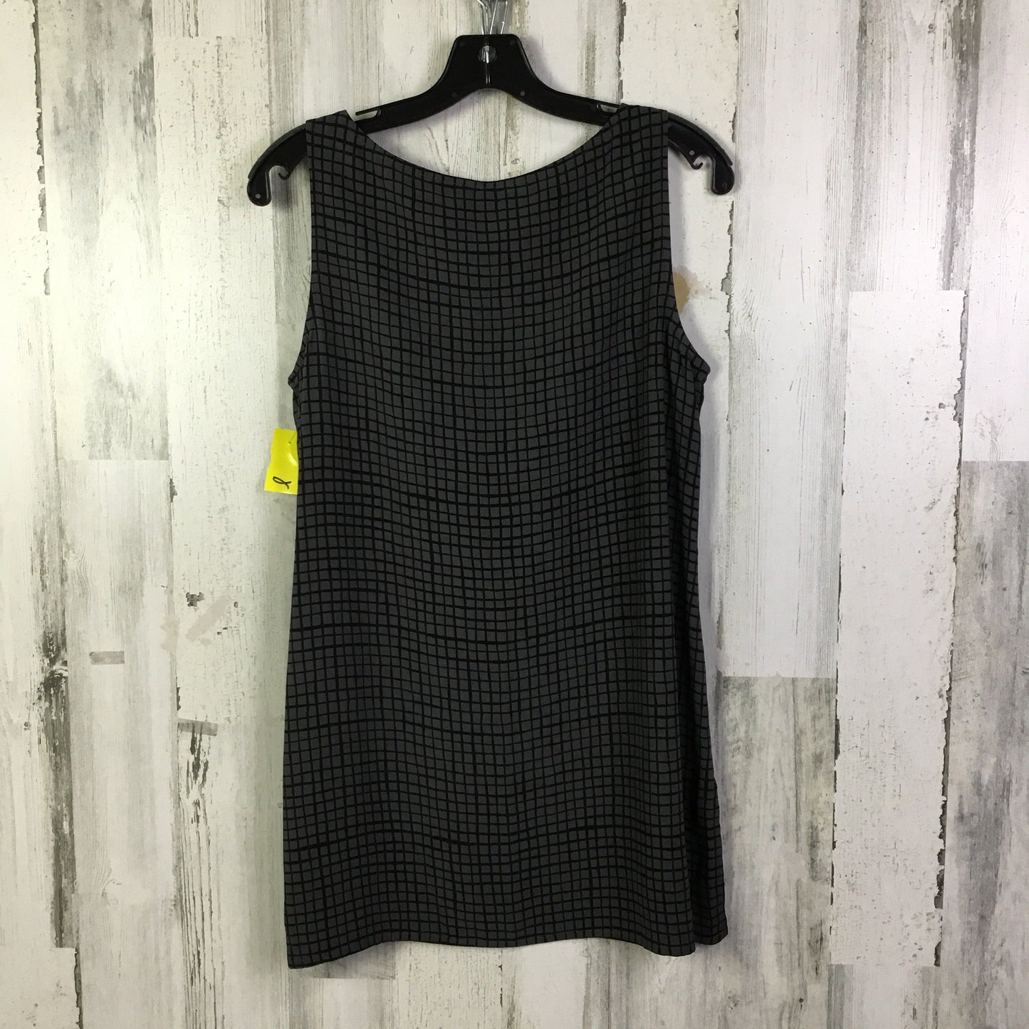 Top Sleeveless Basic By Eileen Fisher In Black & Grey, Size: Xs