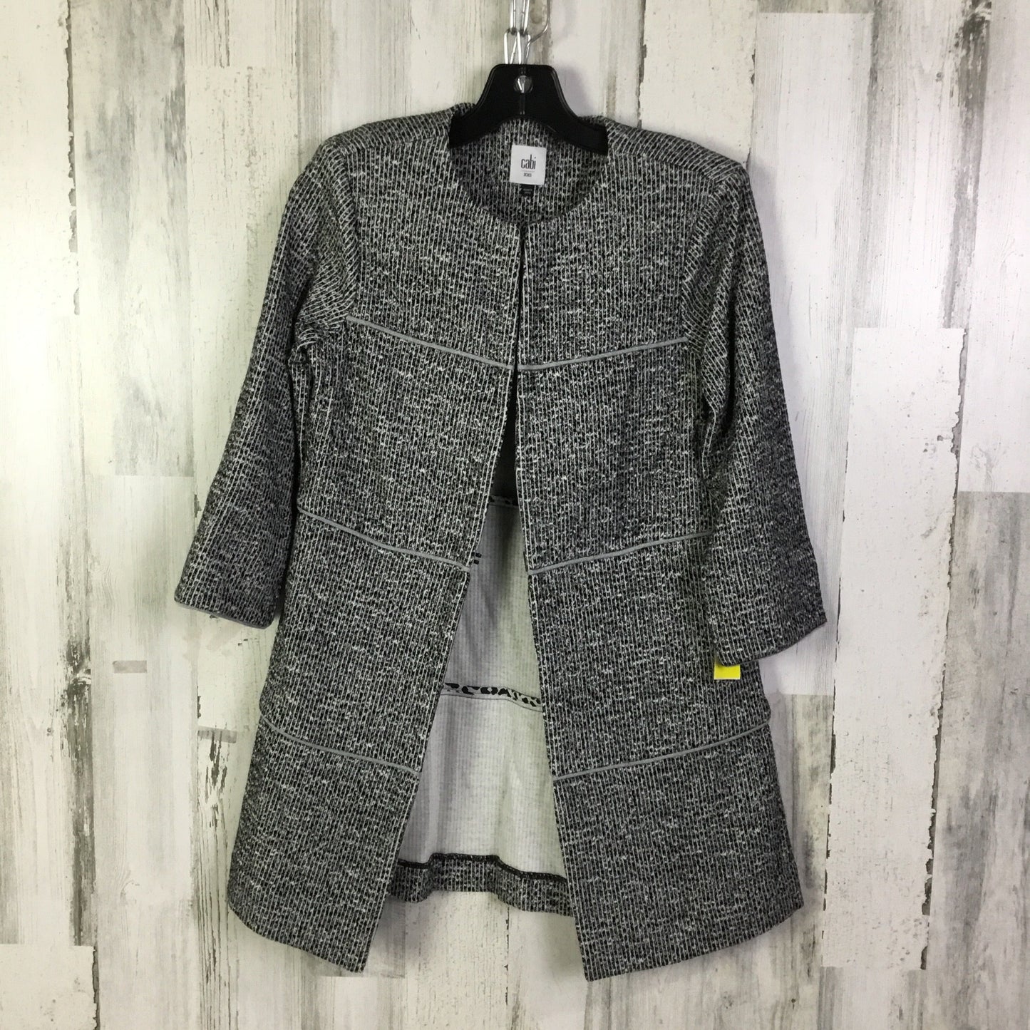 Cardigan By Cabi In Black & White, Size: Xxs