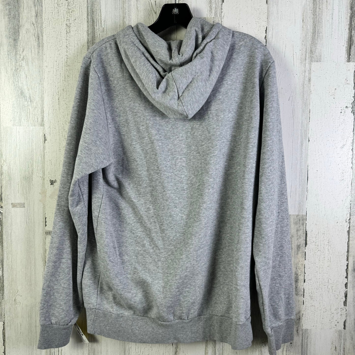 Sweatshirt Hoodie By Adidas In Grey, Size: M