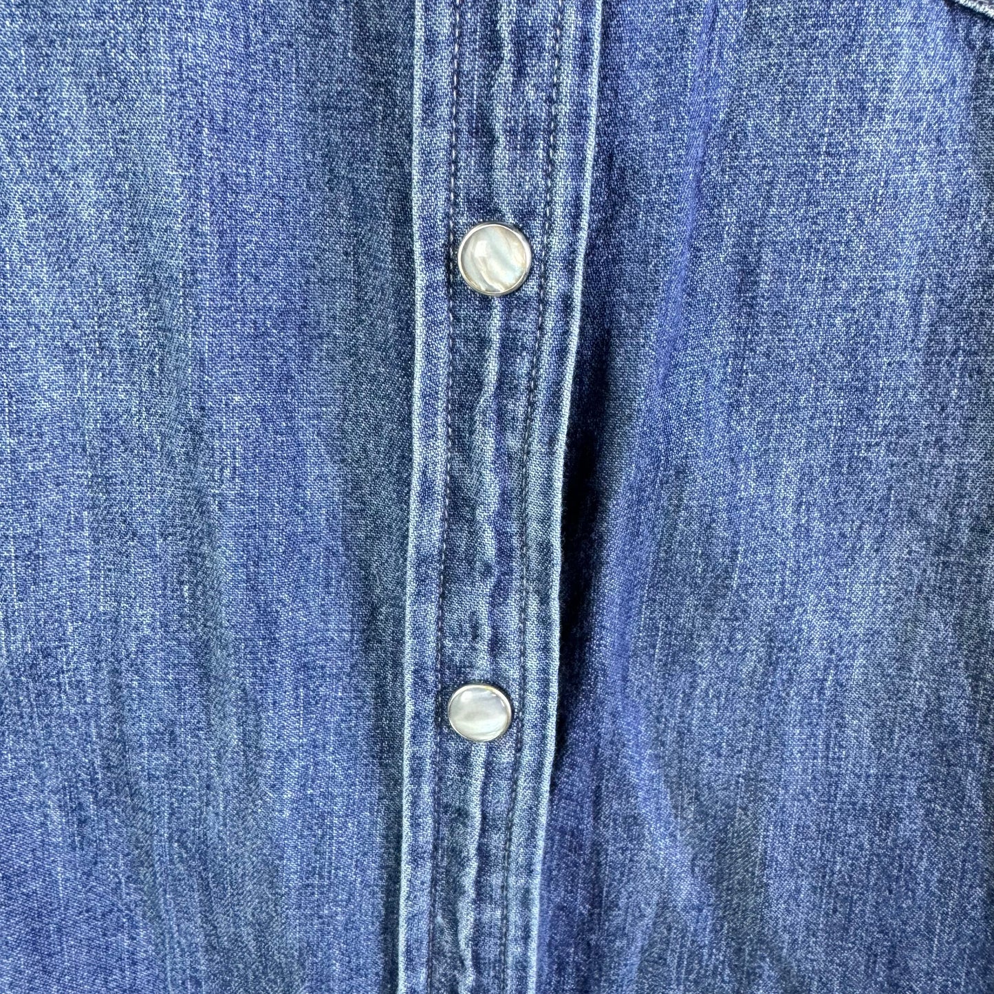 Top Long Sleeve By J. Crew In Blue Denim, Size: L