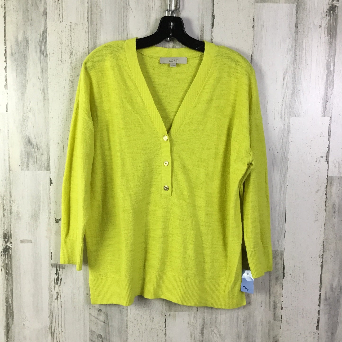 Sweater By Loft In Yellow, Size: S